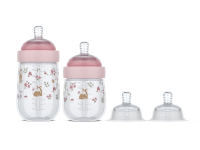 LITTLE DUTCH Kojenecké láhve 165 ml + 240 ml + 2 savičky