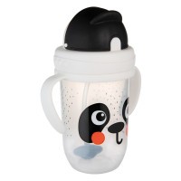 CANPOL BABIES Hrneček nevylévací se slámkou a závažím BabiesBoo 270ml
