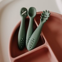 PETITE&MARS Set 3 ks silikonových tréninkových lžiček Take&Match 6m+