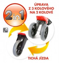 Odrážedlo FUNNY WHEELS Rider Sport modré 2v1, výška sedla 28/30cm nosnost 25kg 18m+ v sáčku
