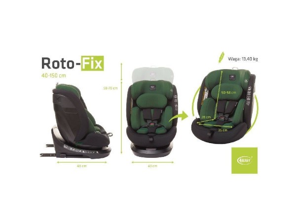 4Baby Roto-Fix i-size Autosedačka 40-150 cm