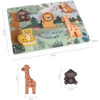 ZOPA Dřevěné puzzle jungle, Wood