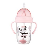 CANPOL BABIES Nevylévací hrneček se slámkou a závažím EXOTIC ANIMALS 270ml