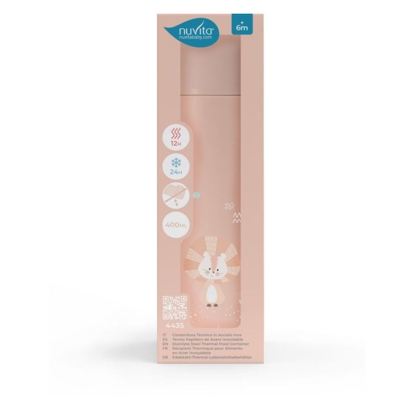 NUVITA Termoska se silikonovým držákem 400ml
