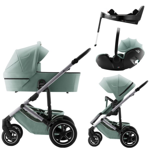 BRITAX Set kočárek Smile 5Z + hluboká korba + autosedačka Baby-Safe PRO + Vario Base 5Z