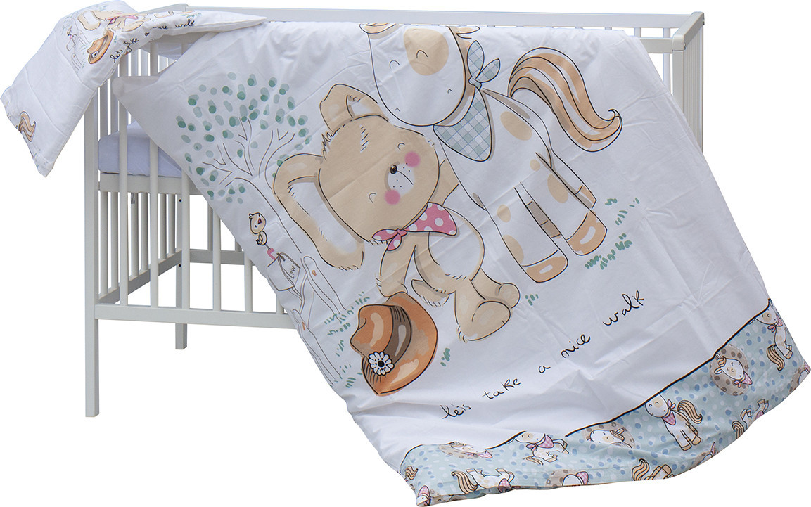 SCARLETT Dětská postýlka s kompletní výbavou Scarlett 120 x 60 cm