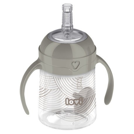 LOVI První hrneček se slámkou a závažím 150 ml