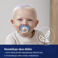 LOVI Dudlík svítící silikonový dynamický  NIGHT&DAY 0-6m 2ks