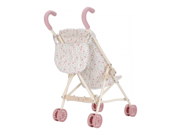 LITTLE DUTCH Kočárek pro panenky golfky skládací Soft Flowers