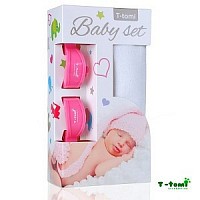 Baby set - bambusová osuška + kočárkový kolíček