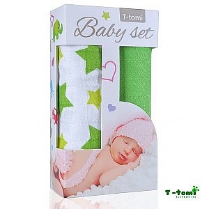 Baby set - 2x bambusová osuška