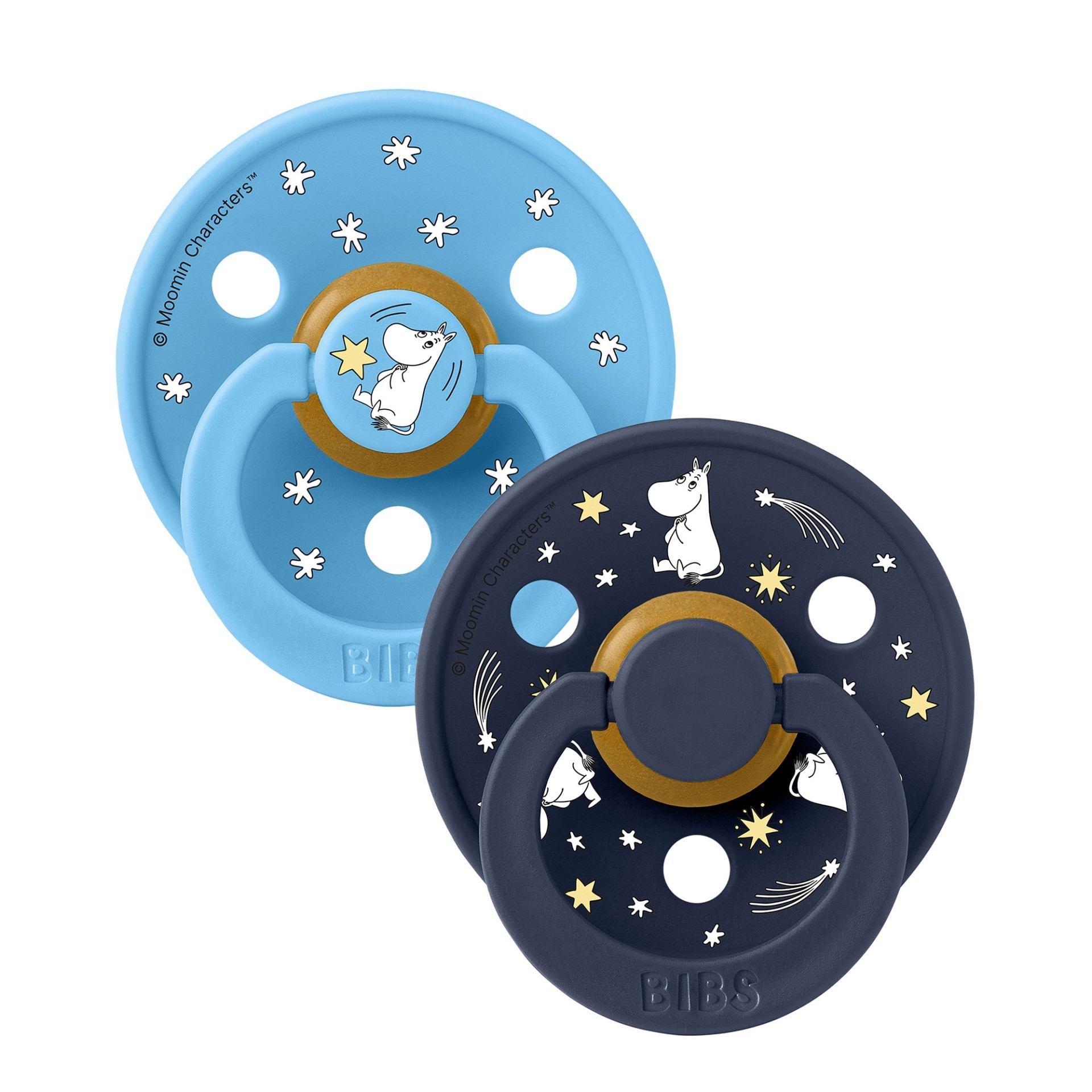 BIBS x Moomin Colour Dudlíky z přírodního kaučuku 2ks - vel. 2