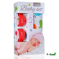 Baby set - bambusová osuška + kočárkový kolíček