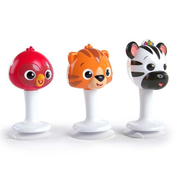 Set 3 ks s přísavkami Rattle&Jingle Trio