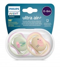 Philips AVENT Šidítko Ultra air Obrázek 0-6m, 2 ks