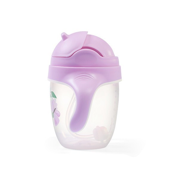 BABYONO Hrnek učicí s brčkem 6m+
