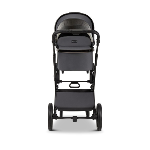 MOON PIÚ EXTRA black chrome Kombinovaný kočárek