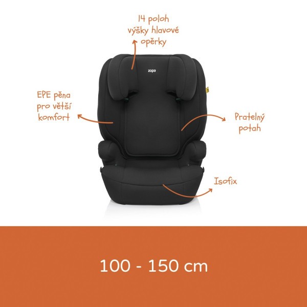 ZOPA Autosedačka Beta i-Size isofix 100-150 cm