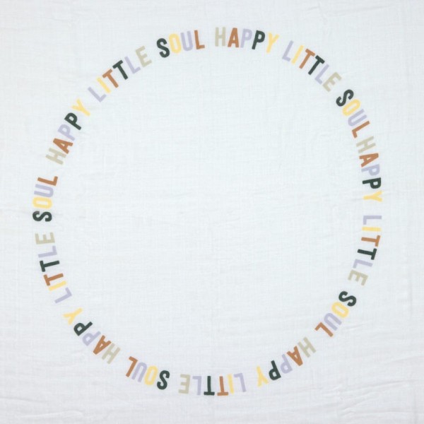 LÄSSIG Bambusové pleny Swaddle Heav. Soft 120x120 Happy Fruits