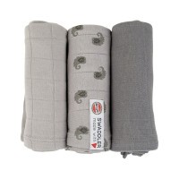 LODGER Swaddler Flame Tribe 3balení 70 x 70 cm