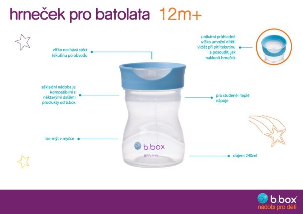 b.box Hrneček pro batolata 12m+, 240 ml