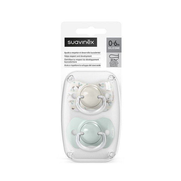 SUAVINEX Dudlík SX PRO fyziologický BIRDIES 0/6m 2 ks
