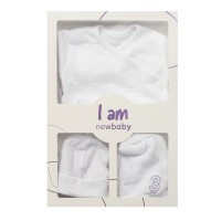 NEW BABY 3-dílná kojenecká soupravička do porodnice I AM
