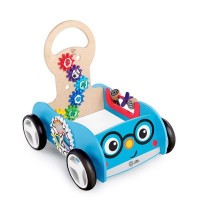 BABY EINSTEIN Hračka dřevěná aktivní vlečka Discovery Buggy HAPE 12m+