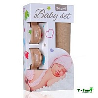 Baby set - bambusová osuška + kočárkový kolíček