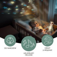 ZOPA Plyšový usínáček s projektorem a melodiemi