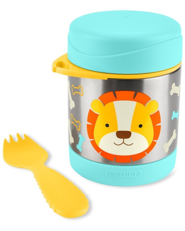 SKIP HOP Zoo Termoska na jídlo se lžičkou/vidličkou 325 ml, 3r+