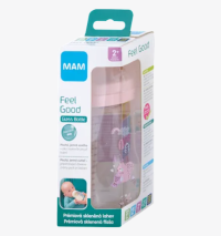 MAM Dětská skleněná láhev 260 ml Feel Good 2m+, 1 ks