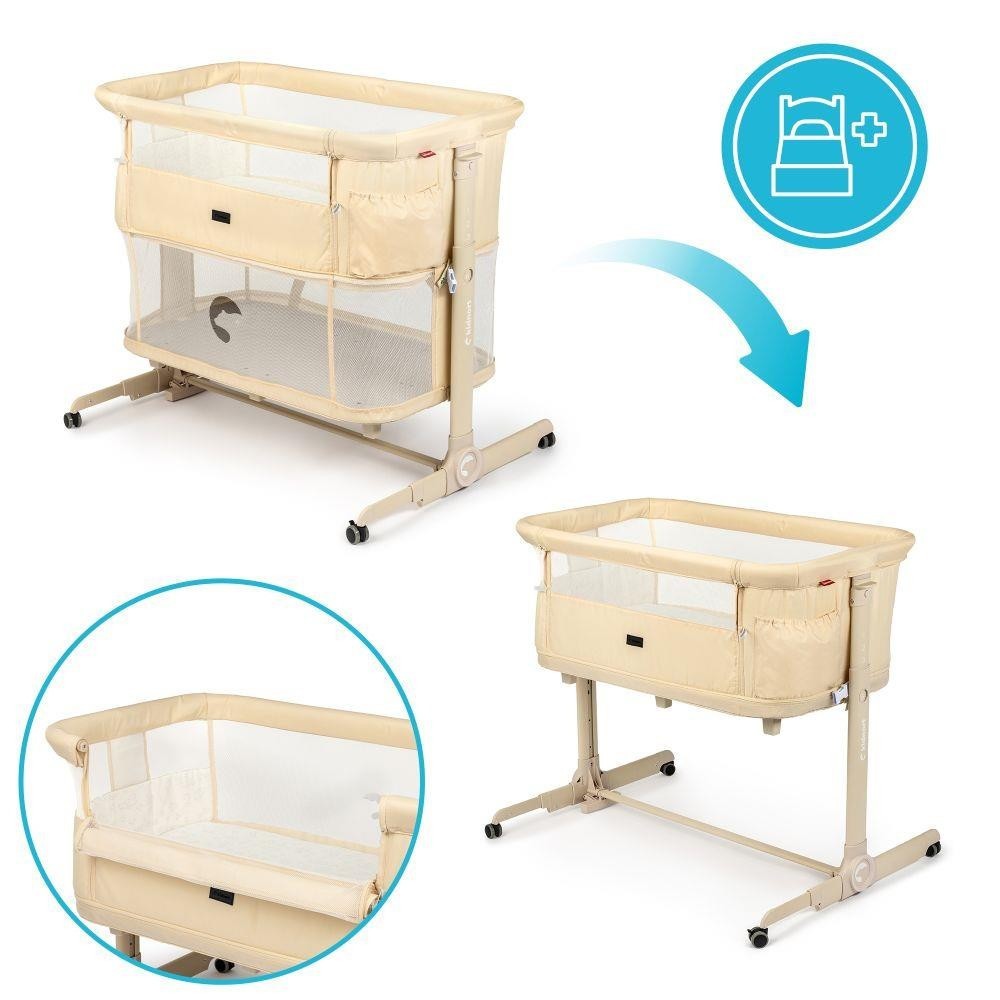 KIDNORT Postýlka Snäckskal