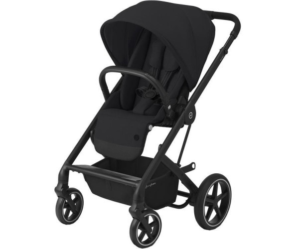 Kočárek CYBEX Set Balios S Lux Black 2022 + Aton B2 i-Size ZDARMA, deep black