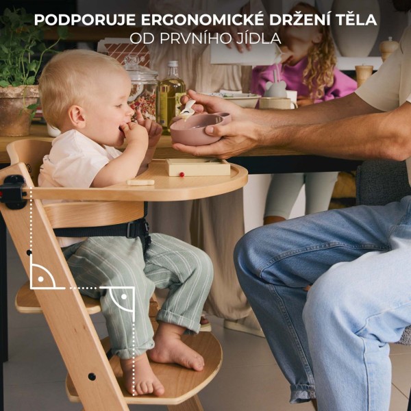 KINDERKRAFT Židlička jídelní Enock