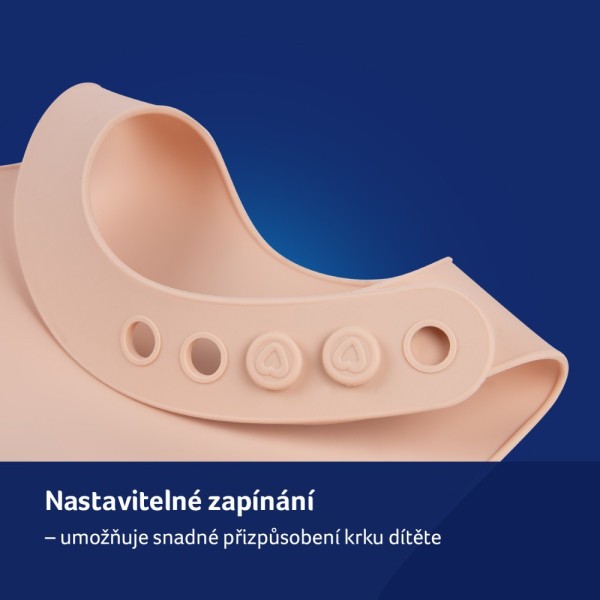 LOVI Silikonový bryndák s kapsou Granola