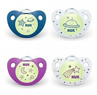 Dudlík NUK DEN & NOC duble pack,SI,V2