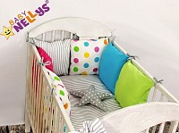 Polštářkový Mantinel BeLove BabyNellys LUX s povlečením - vzor č.13