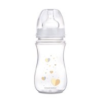 Canpol babies Láhev se širokým hrdlem NEWBORN BABY 240ml bílá