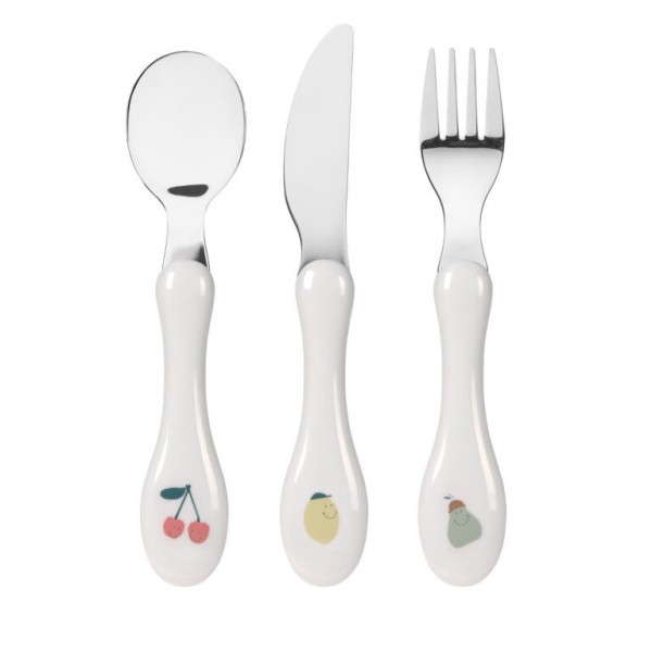 LÄSSIG Cutlery 3pcs Garden Happy Fruits