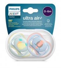 Philips AVENT Šidítko Ultra air Obrázek 0-6m, 2 ks