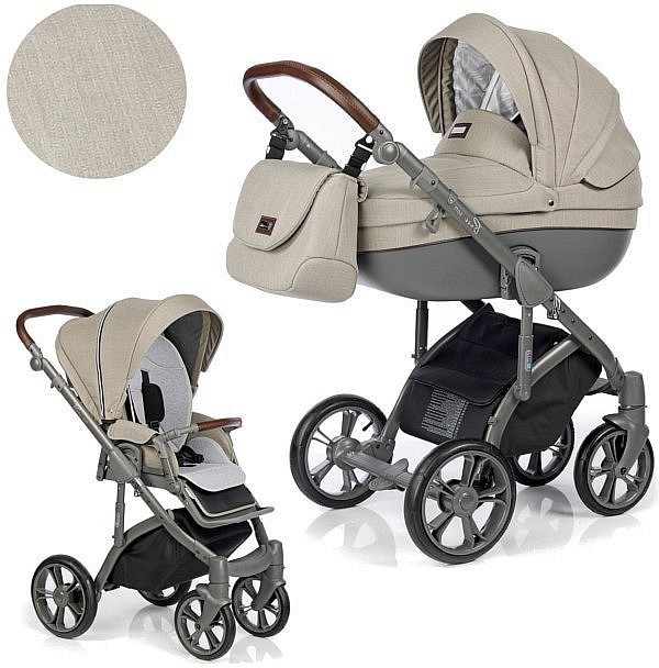 Kočárek s otočnými koly Roan Bass Soft - Olive Garden