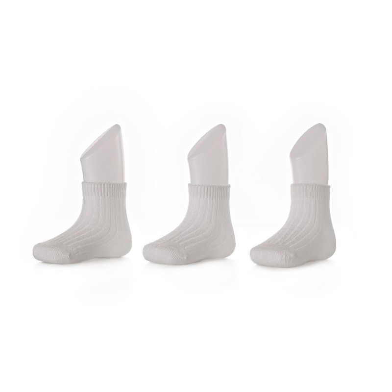 KIKKO Ponožky Pastels White (3páry)