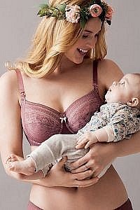 ANITA Fleur podprsenka na kojení s kosticemi 5053 berry