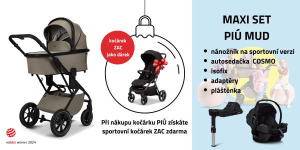 MOON PIÚ MAXI SET Kombinovaný kočárek