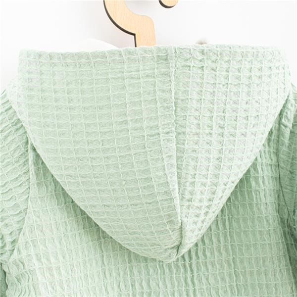 NEW BABY Kojenecký mušelínový overal s kapucí Comfort clothes