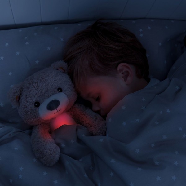 Zazu Medvídek BRODY - sleeptrainer s melodiemi a nočním světlem