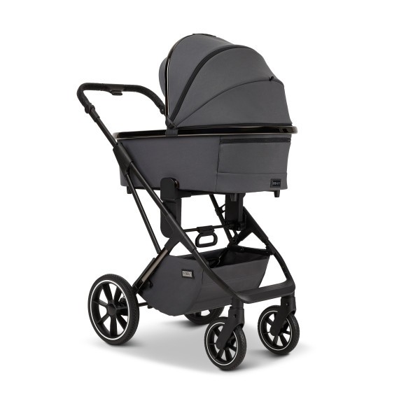 MOON PIÚ EXTRA black chrome Kombinovaný kočárek