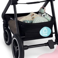 KINDERKRAFT Kočárek kombinovaný Everyday 2v1 Black Dark Grey