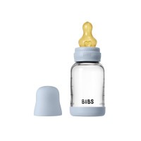 BIBS antikoliková sklenená lahev se silikonovým dudlíkem 120ml